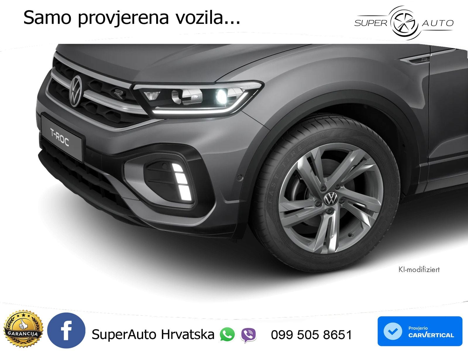 Volkswagen T-Roc 1.5 TSI (150 KS) DSG R-Line LED+GR SJED+ACC