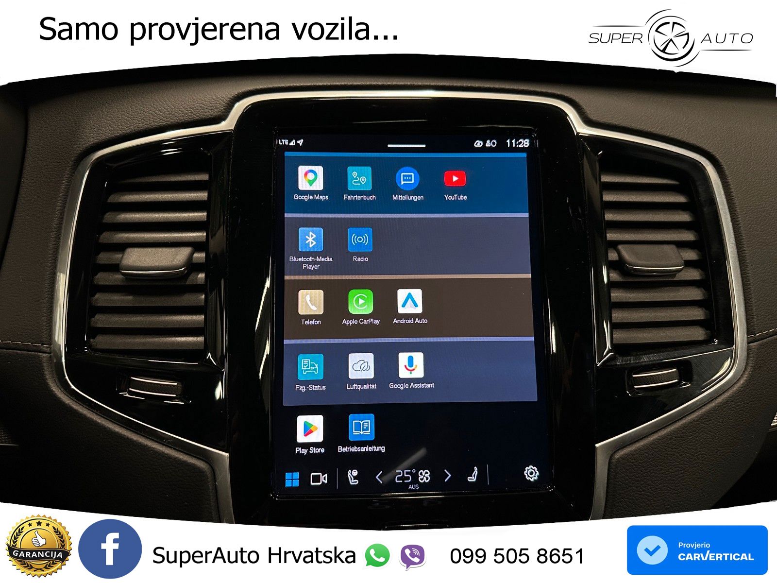 Volvo XC90 2.0 B5 Diesel AWD Automatic ACC+GR SJED+360+PANO