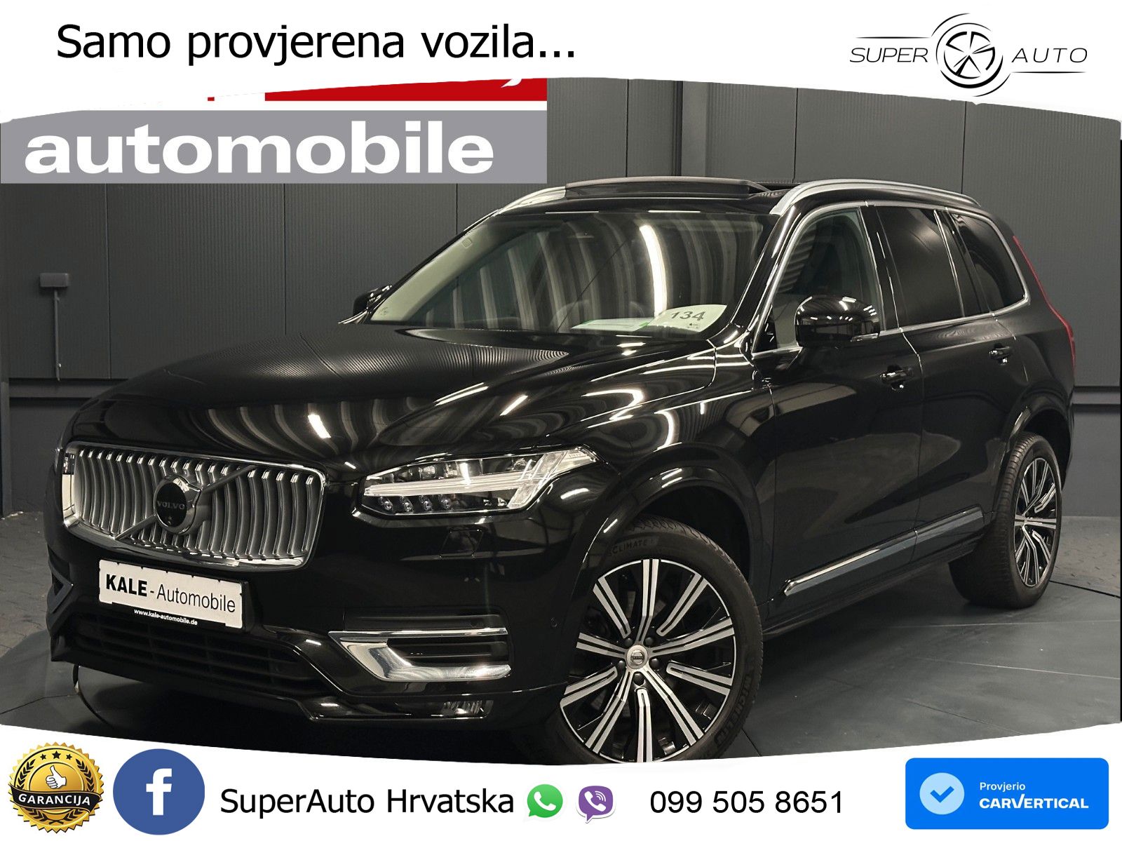 Volvo XC90 2.0 B5 Diesel AWD Automatic ACC+GR SJED+360+PANO