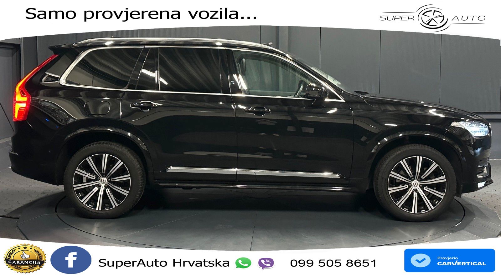 Volvo XC90 2.0 B5 Diesel AWD Automatic ACC+GR SJED+360+PANO