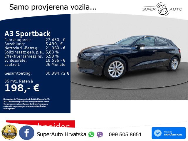 Audi A3 Sportback 30 TFSI (116 KS) Mild Hybrid S tronic