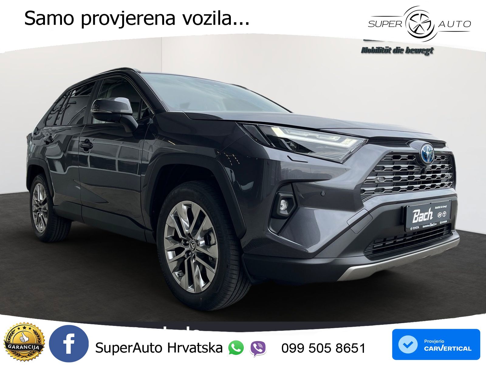 Toyota RAV4 2.5 (218 KS) Hybrid eCVT LED+GR SJED+ACC