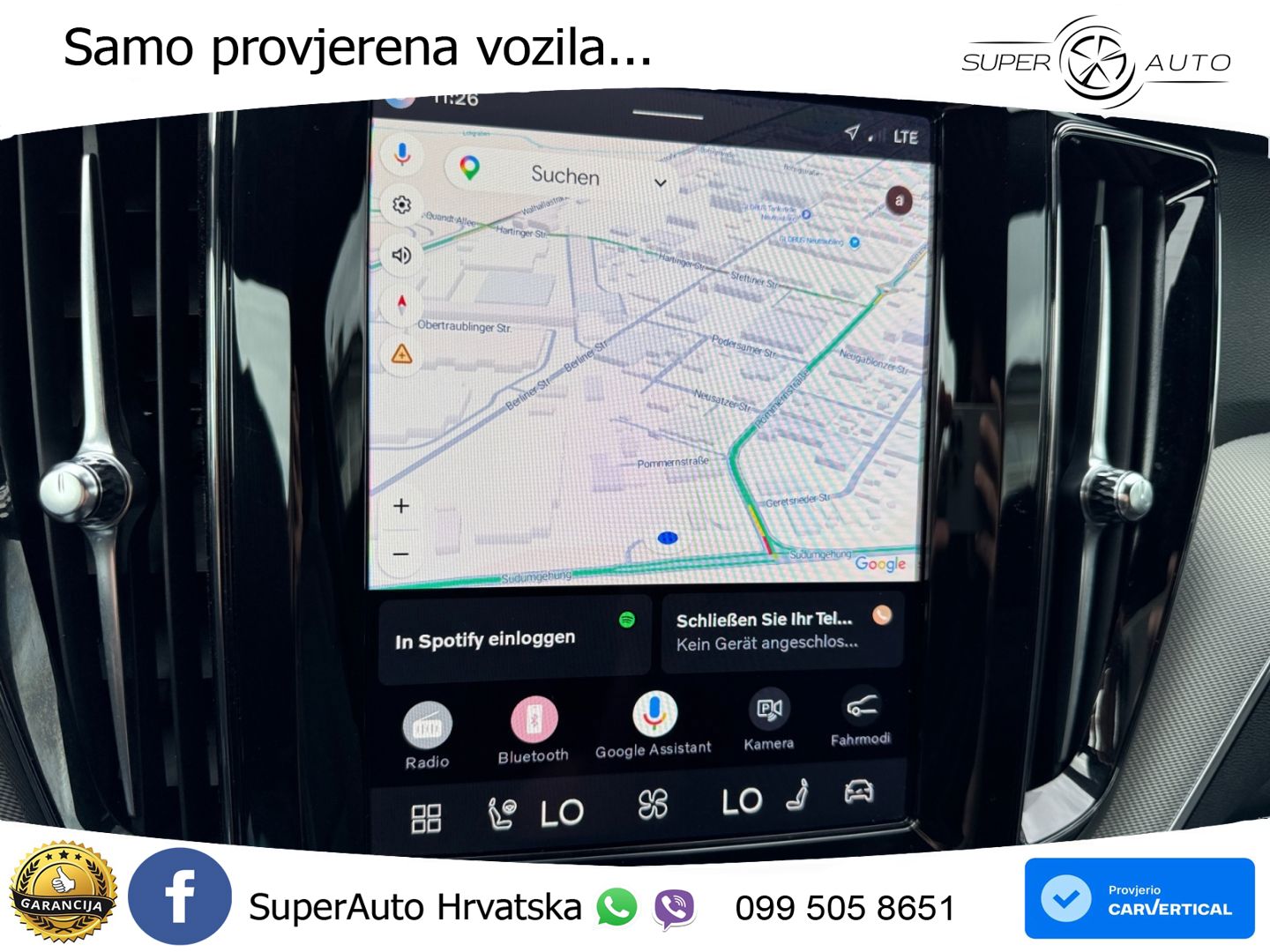 Volvo XC60 B5 Benzin AWD Geartronic ZRAČNI+ACC+4xGR SJED+KAM