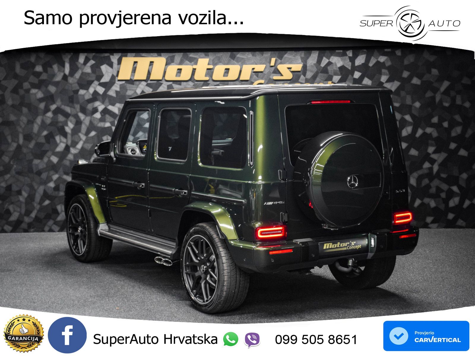 Mercedes AMG G 63 Long V8 (585 KS) 4MATIC 9G-TRONIC AMG SPEEDSHIFT TCT Manufaktur LED+GR SJED+ACC
