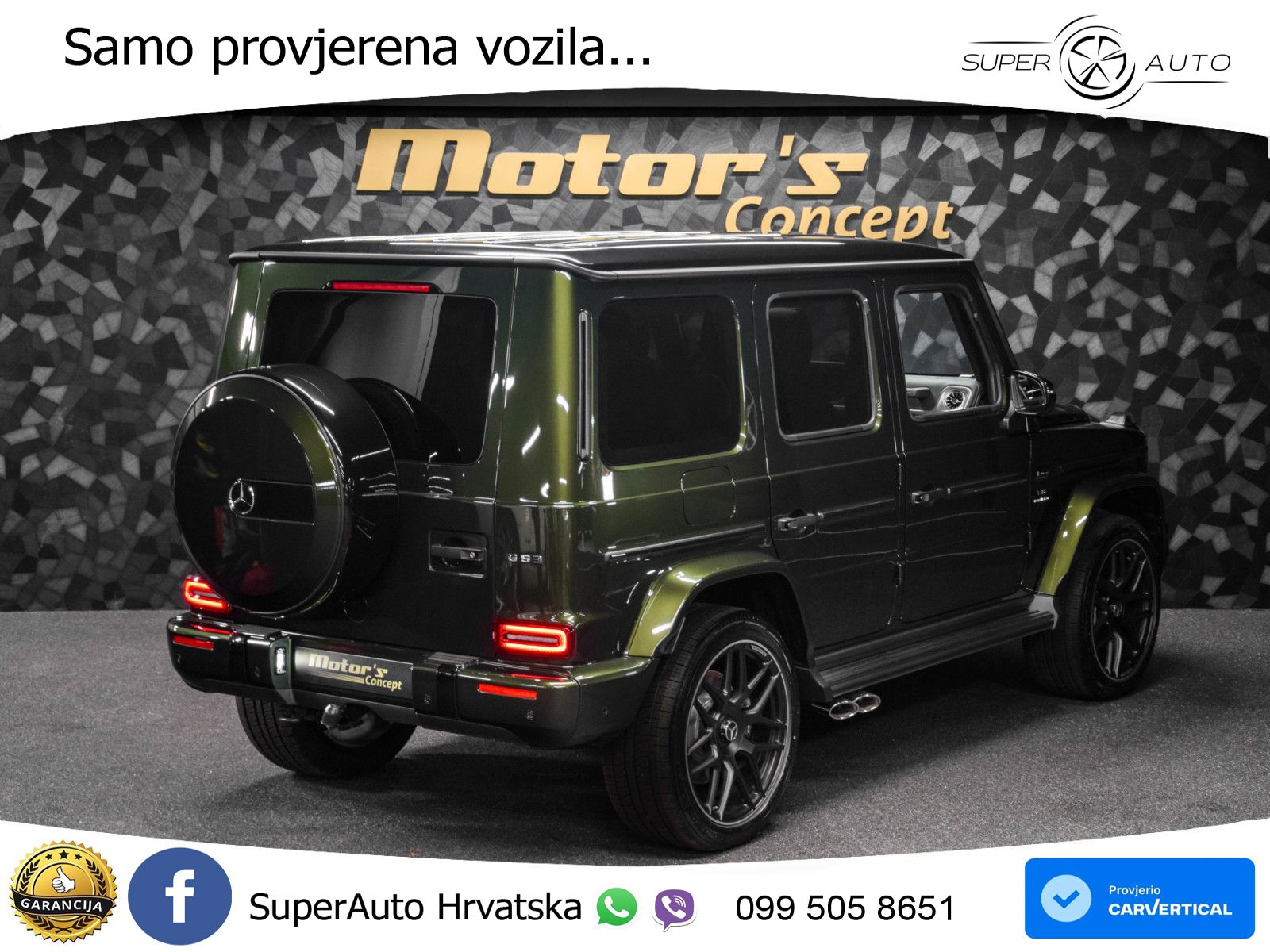 Mercedes AMG G 63 Long V8 (585 KS) 4MATIC 9G-TRONIC AMG SPEEDSHIFT TCT Manufaktur LED+GR SJED+ACC