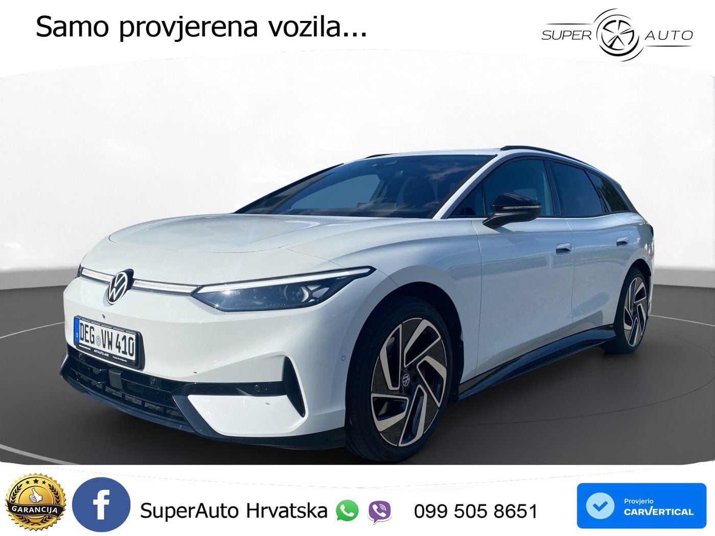 Volkswagen ID.7 Pro 82 kWh (286 KS)
