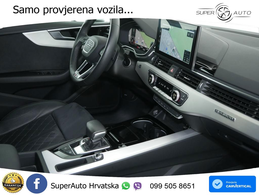 Audi A5 Sportback 45 TFSI (265 KS) quattro S tronic S line ACC+GR SJED+360+PANO
