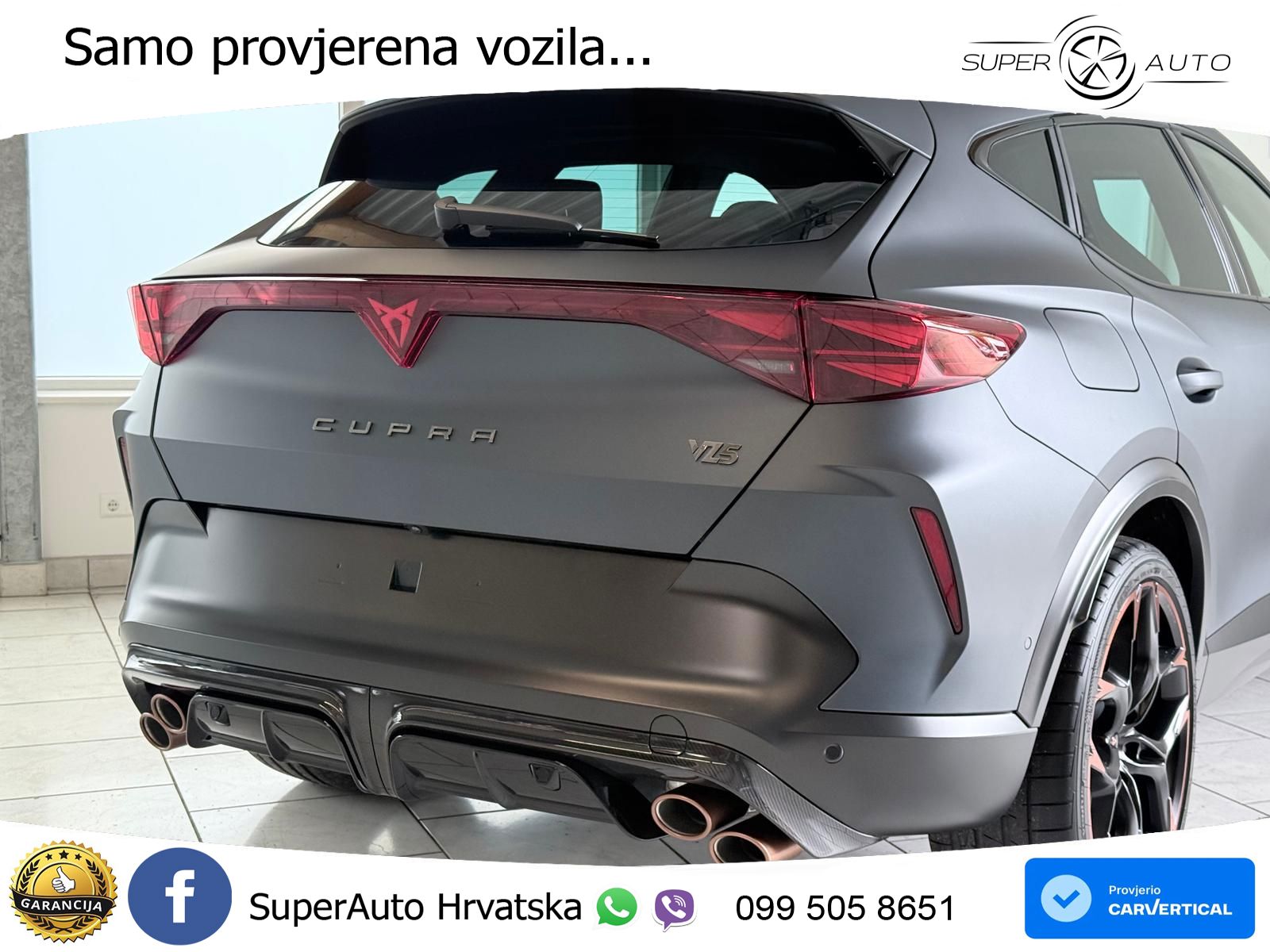 Cupra Formentor VZ5 2.5 TSI (390 KS) 4Drive DSG MATRIX+GR SJED+KAM