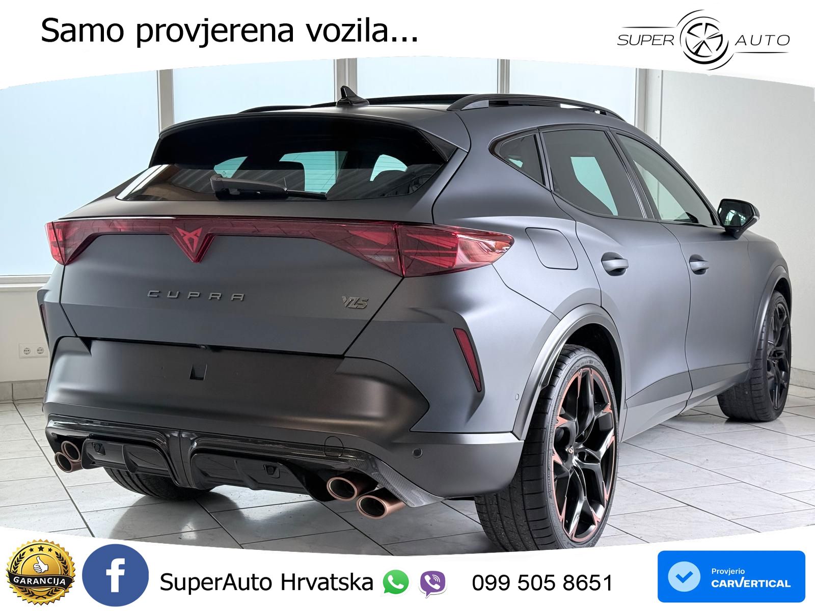Cupra Formentor VZ5 2.5 TSI (390 KS) 4Drive DSG MATRIX+GR SJED+KAM