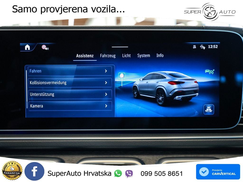 Mercedes GLE Coupe 450d (367 KS) EQ Boost 4MATIC 9G-TRONIC AMG ZRAČNI+ACC+GR SJED+KAM+PANO