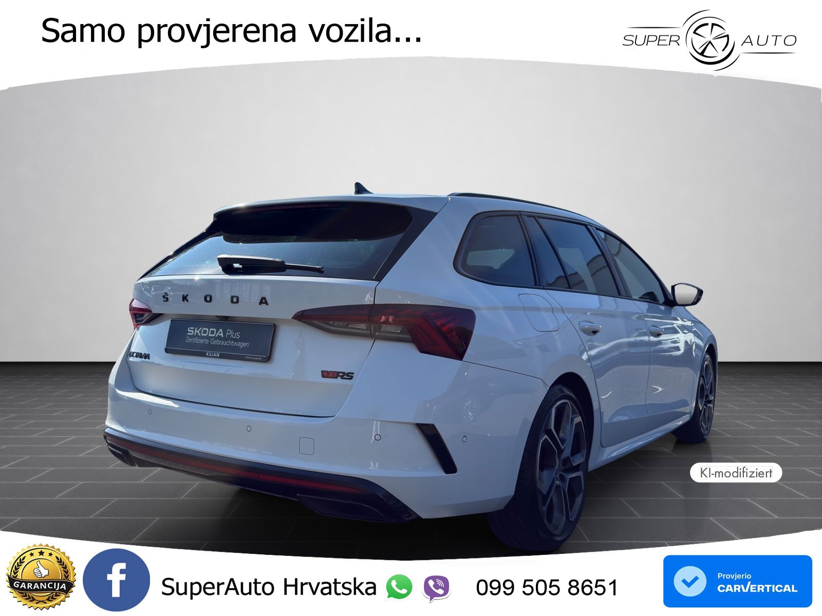 Škoda Octavia Combi RS 2.0 TDI (200 KS) DSG LED+GR SJED+ACC