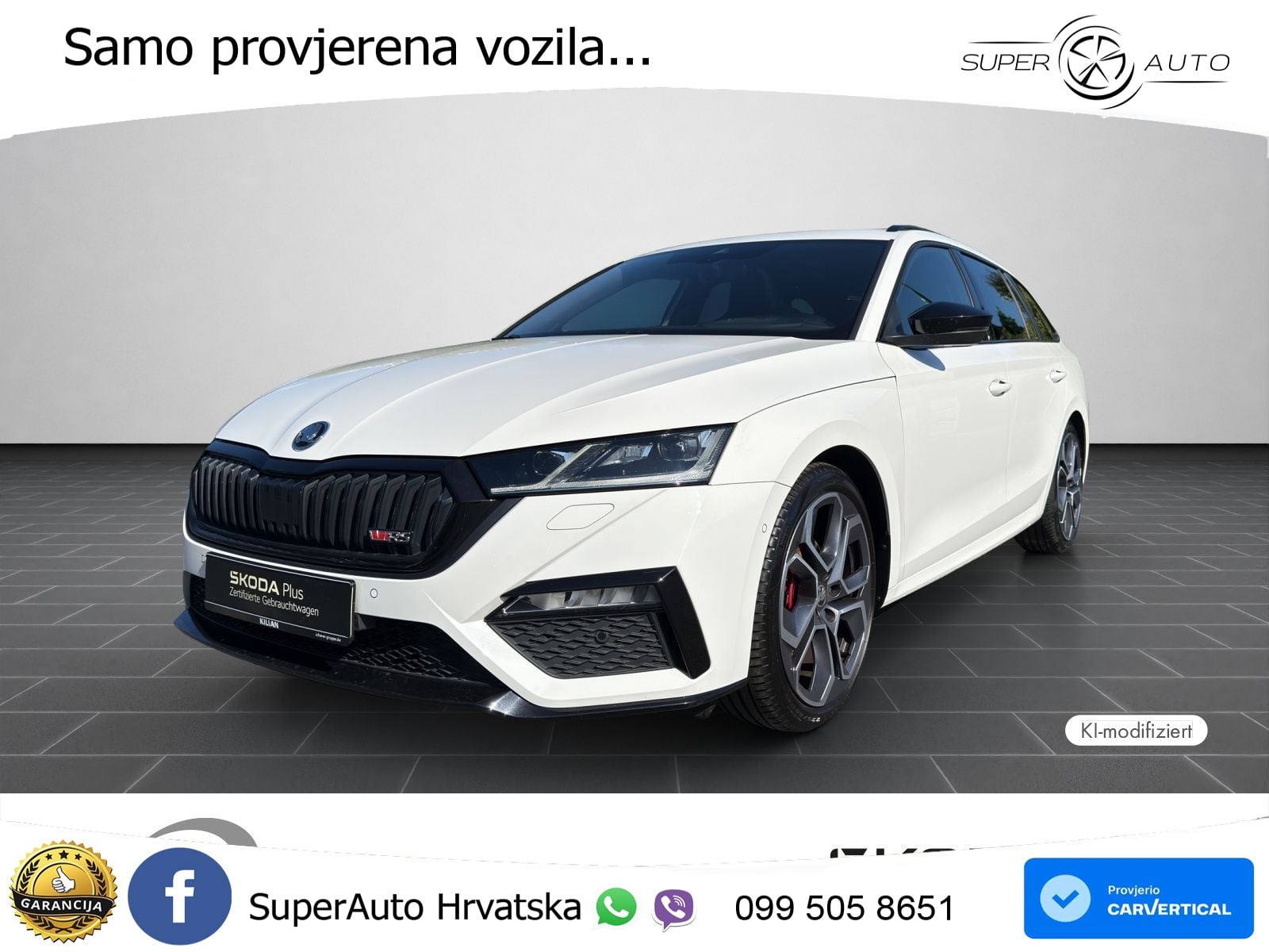Škoda Octavia Combi RS 2.0 TDI (200 KS) DSG LED+GR SJED+ACC