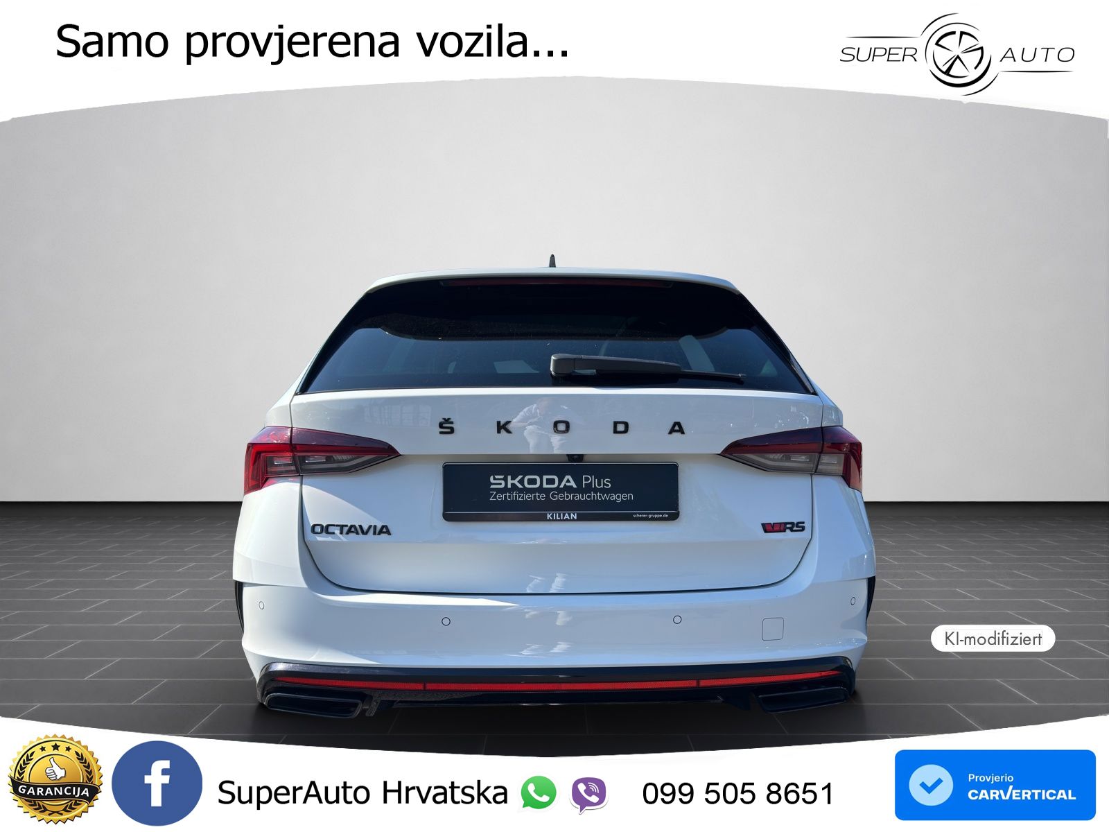 Škoda Octavia Combi RS 2.0 TDI (200 KS) DSG LED+GR SJED+ACC