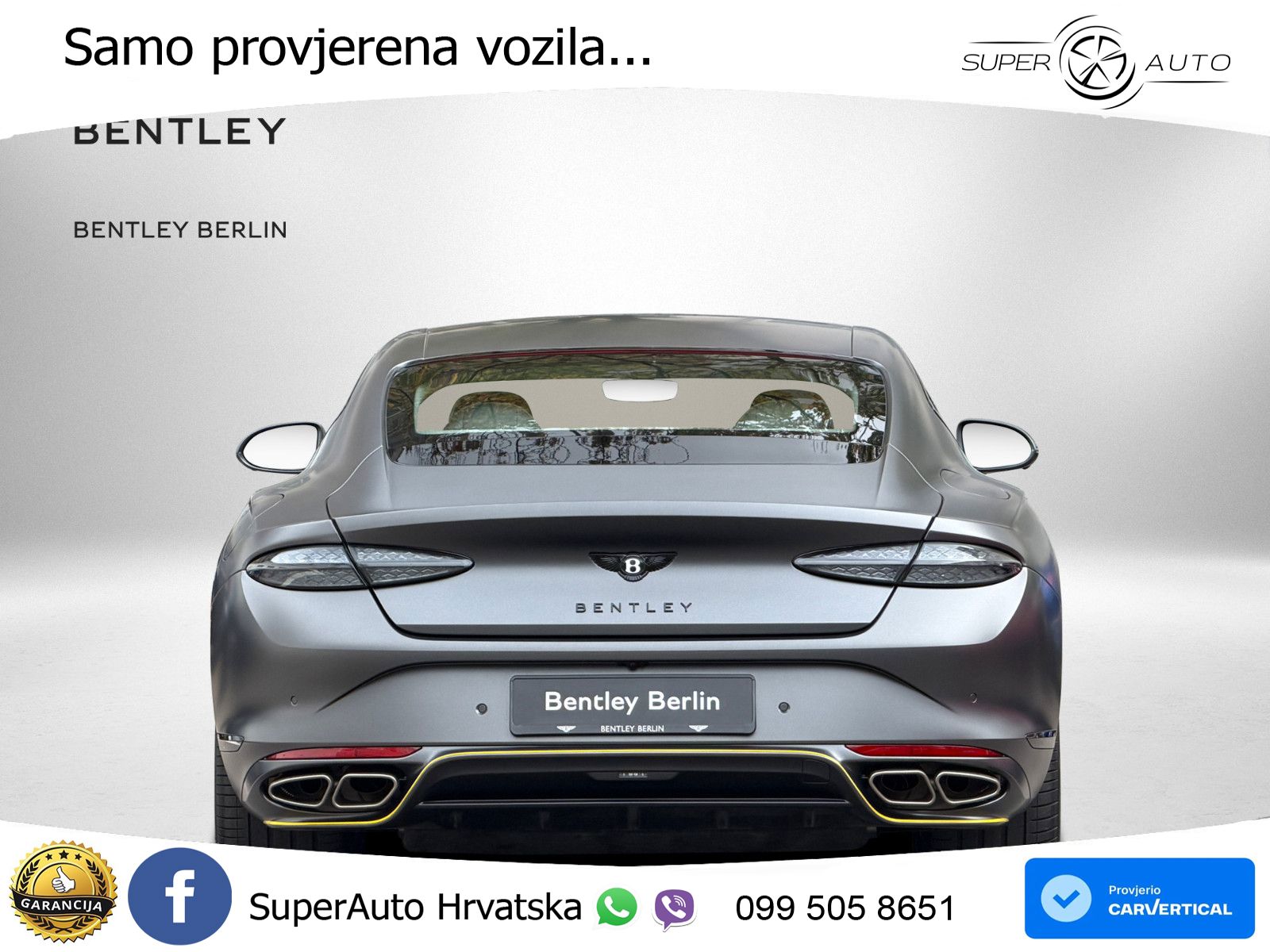 Bentley Continental GT IV 4.0 V8 TFSi (782 KS) AWD DCT LED+GR SJED+ACC