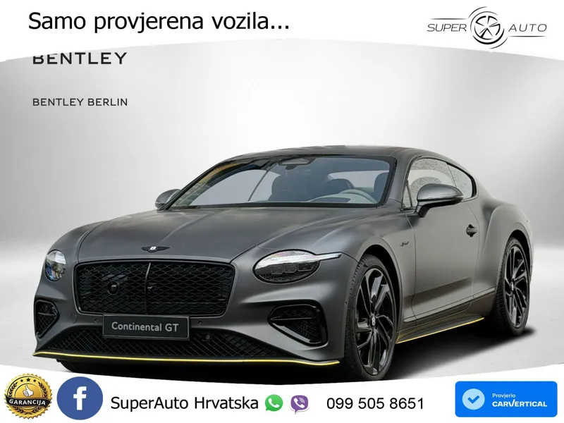 Bentley Continental GT IV 4.0 V8 TFSi (782 KS) AWD DCT LED+GR SJED+ACC
