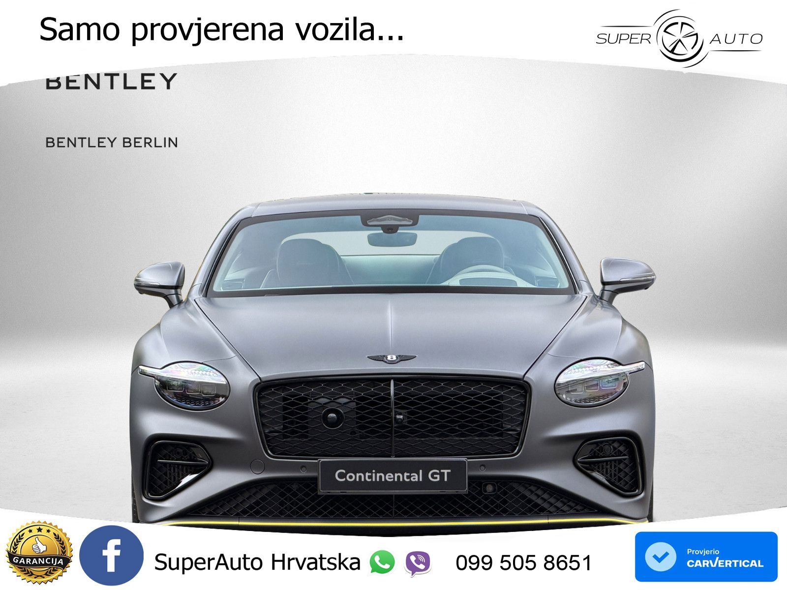 Bentley Continental GT IV 4.0 V8 TFSi (782 KS) AWD DCT LED+GR SJED+ACC