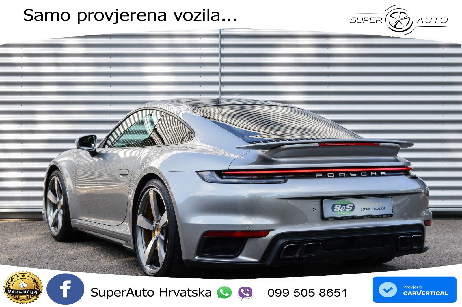 Porsche 911 Turbo S 3.8 (650 KS) PDK ACC+GR SJED+360+PANO