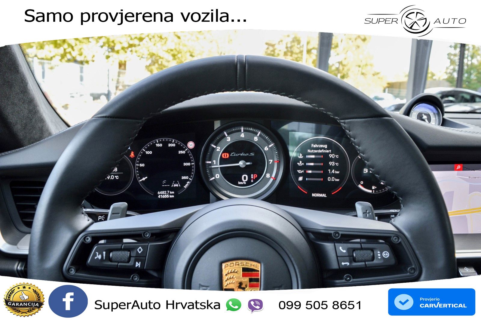 Porsche 911 Turbo S 3.8 (650 KS) PDK ACC+GR SJED+360+PANO