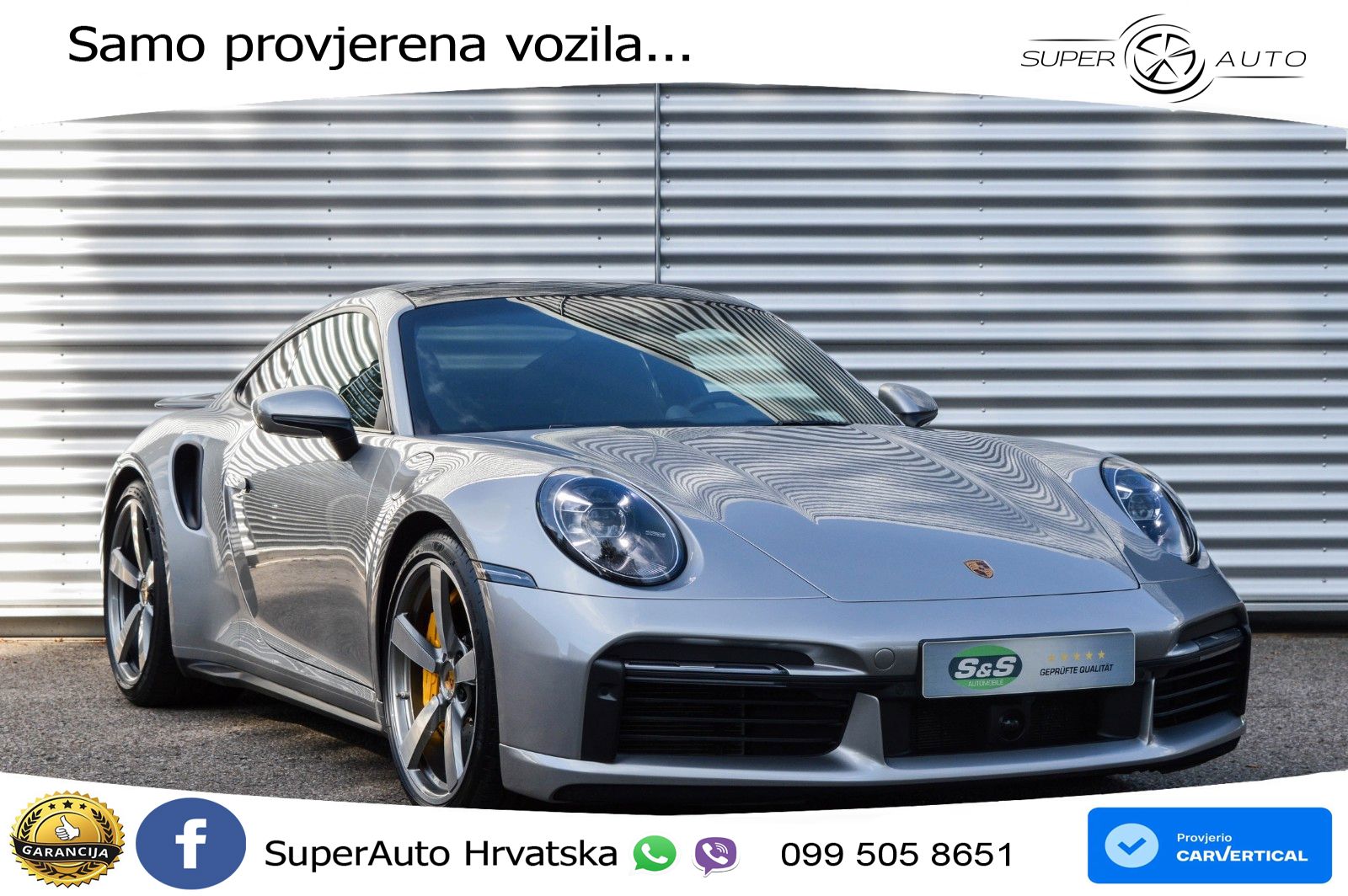 Porsche 911 Turbo S 3.8 (650 KS) PDK ACC+GR SJED+360+PANO