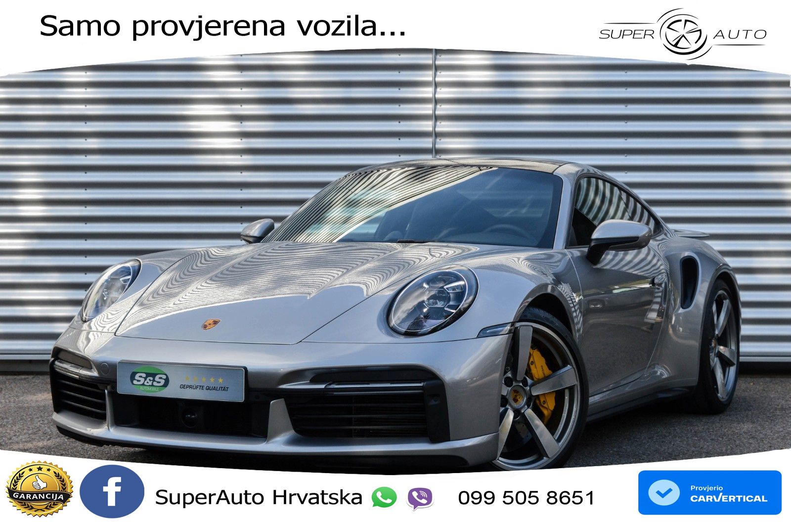 Porsche 911 Turbo S 3.8 (650 KS) PDK ACC+GR SJED+360+PANO