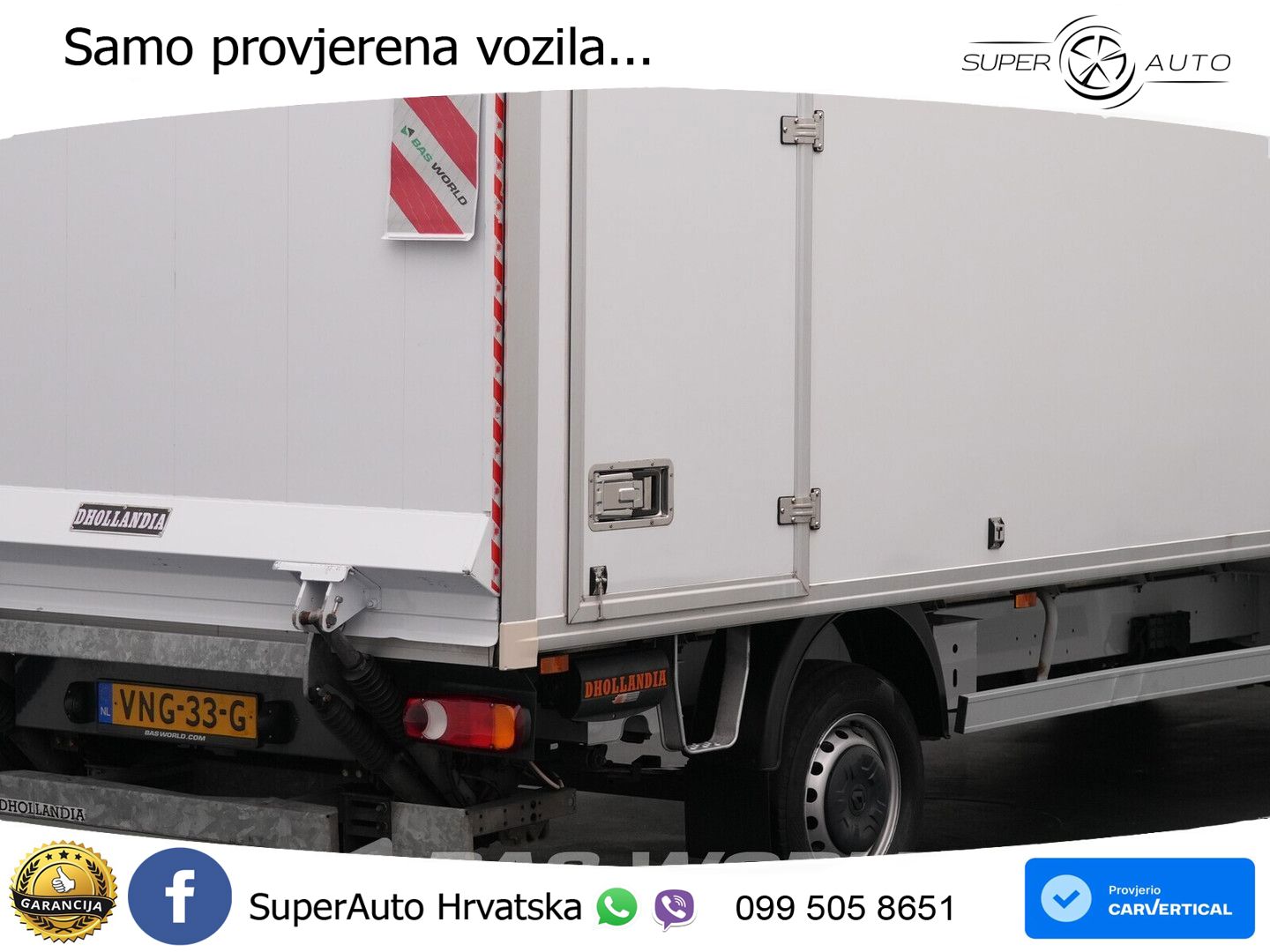 Renault Master 145PK Bakwagen Laadklep D'Hollandia Zijde 145 KS