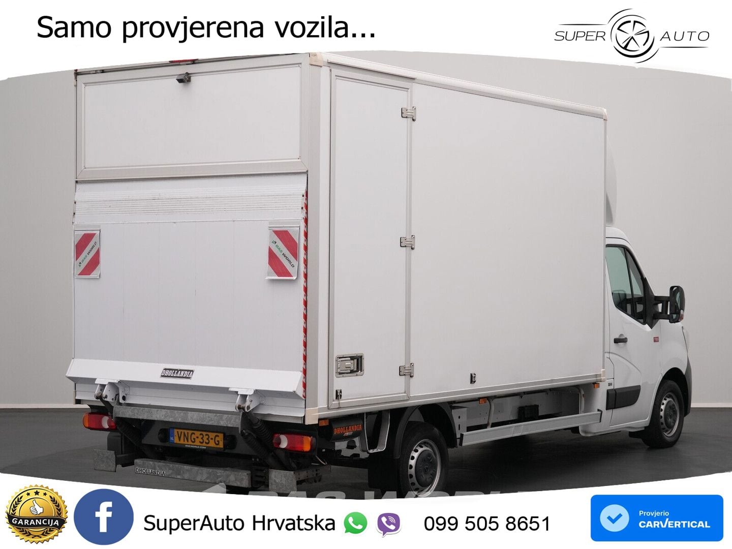 Renault Master 145PK Bakwagen Laadklep D'Hollandia Zijde 145 KS