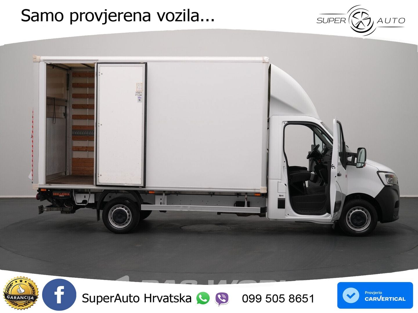 Renault Master 145PK Bakwagen Laadklep D'Hollandia Zijde 145 KS