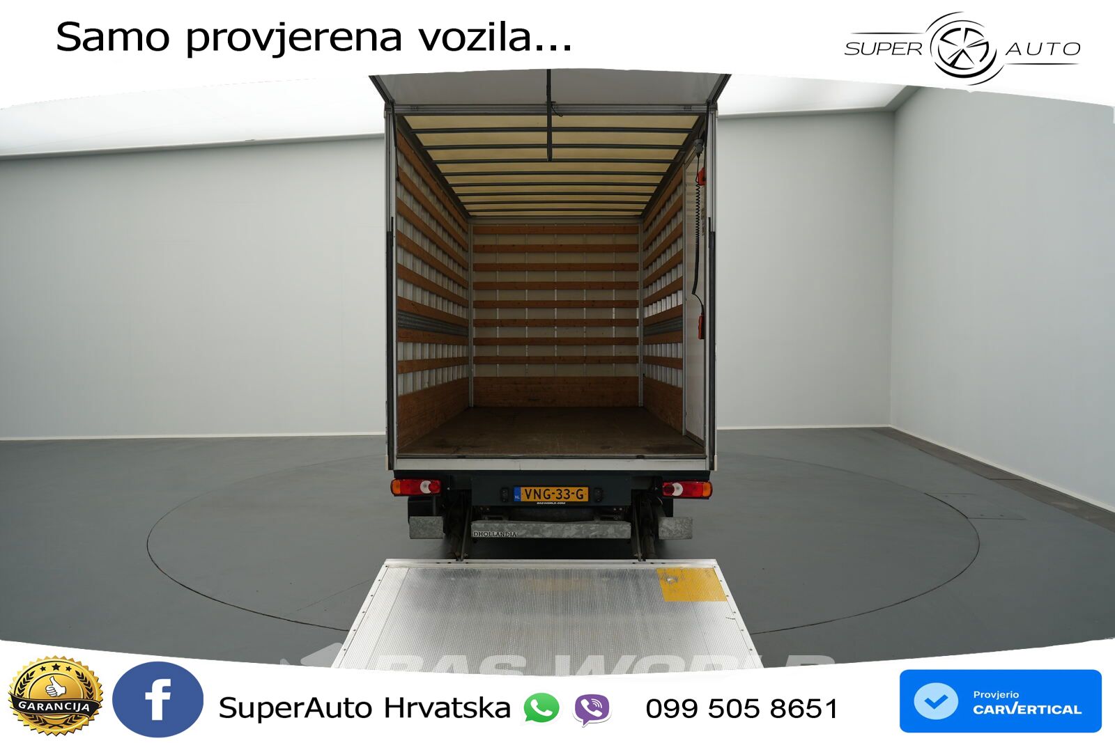 Renault Master 145PK Bakwagen Laadklep D'Hollandia Zijde 145 KS