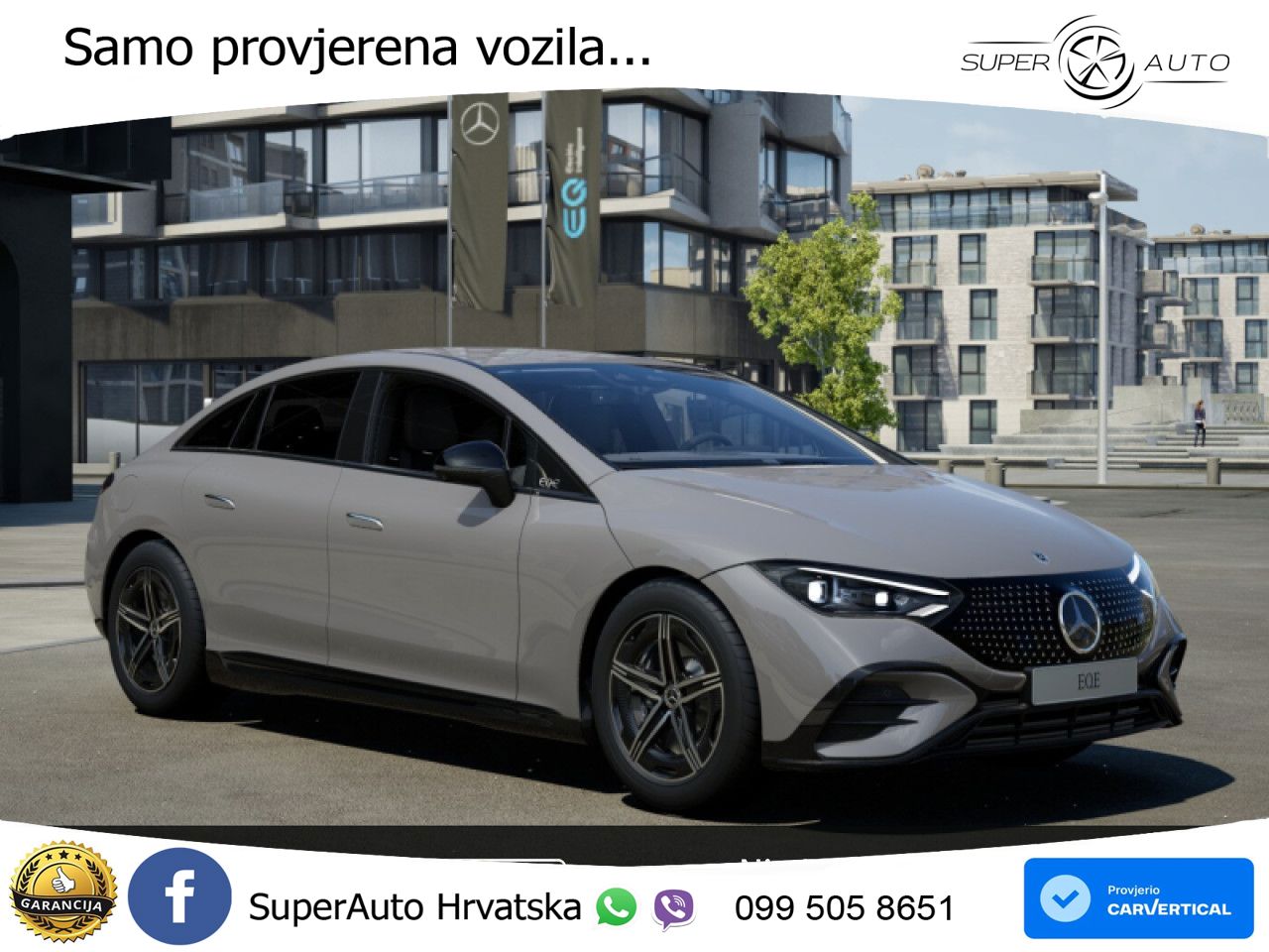 Mercedes EQE 350 98 kWh (292 KS) AMG LED+GR SJED+ACC