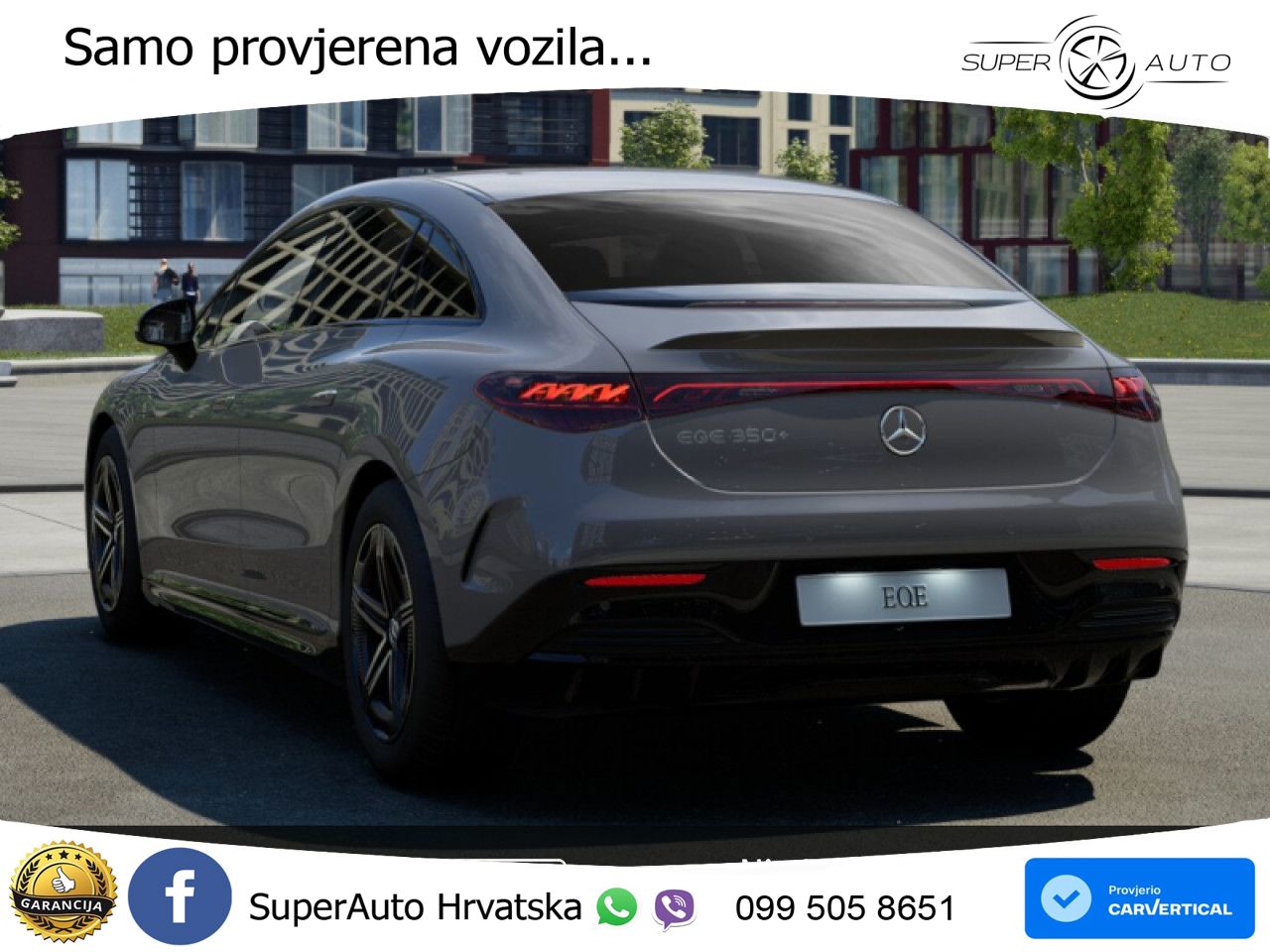Mercedes EQE 350 98 kWh (292 KS) AMG LED+GR SJED+ACC