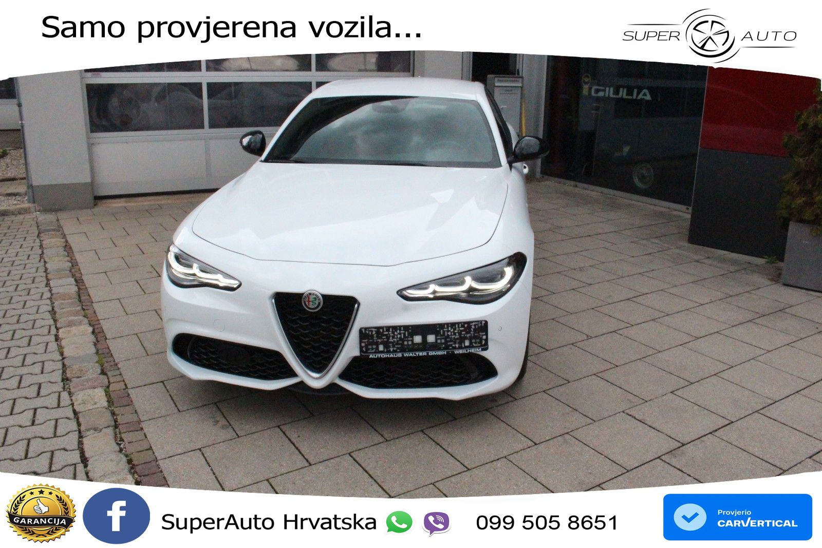 Alfa Romeo Giulia 2.0 Turbo (280 KS) Q4 Automatic LED+GR SJED+ACC