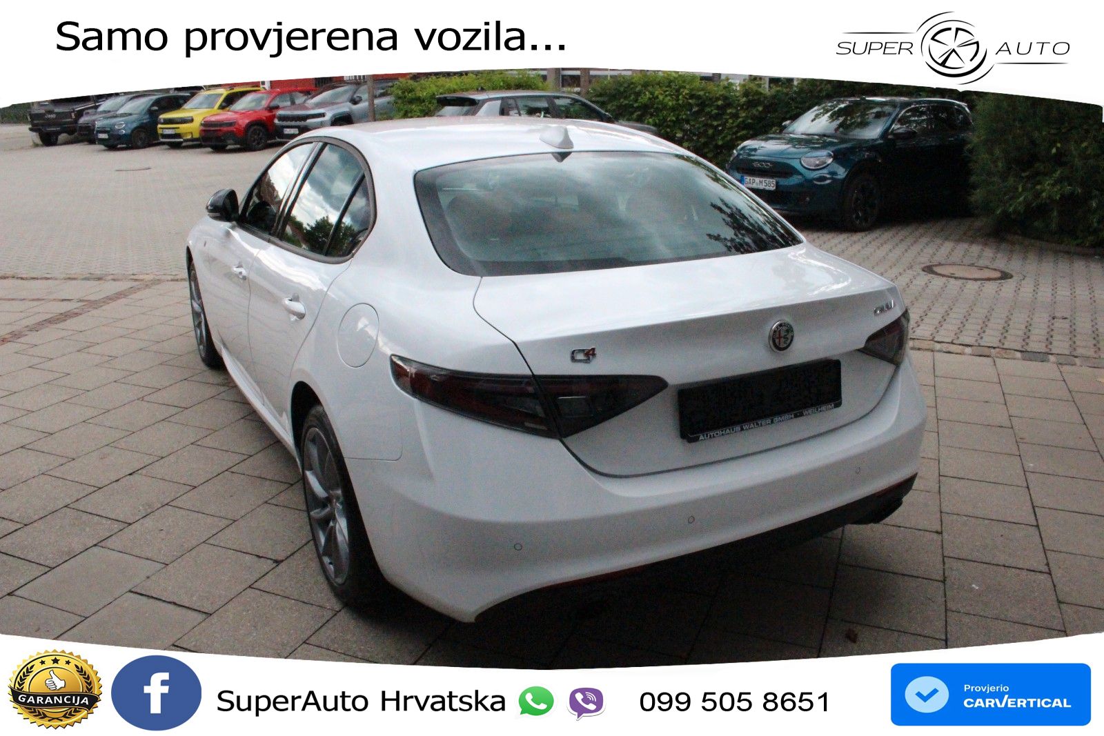 Alfa Romeo Giulia 2.0 Turbo (280 KS) Q4 Automatic LED+GR SJED+ACC