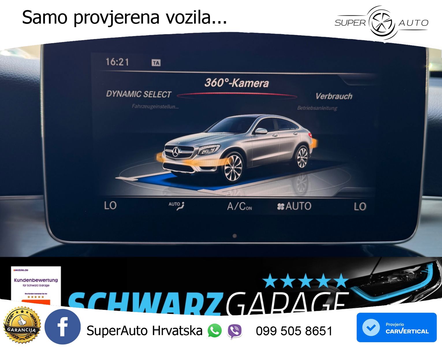 Mercedes GLC Coupe 300 (245 KS) 4MATIC G-TRONIC AMG ZRAČNI+ACC+GR SJED+KAM+PANO