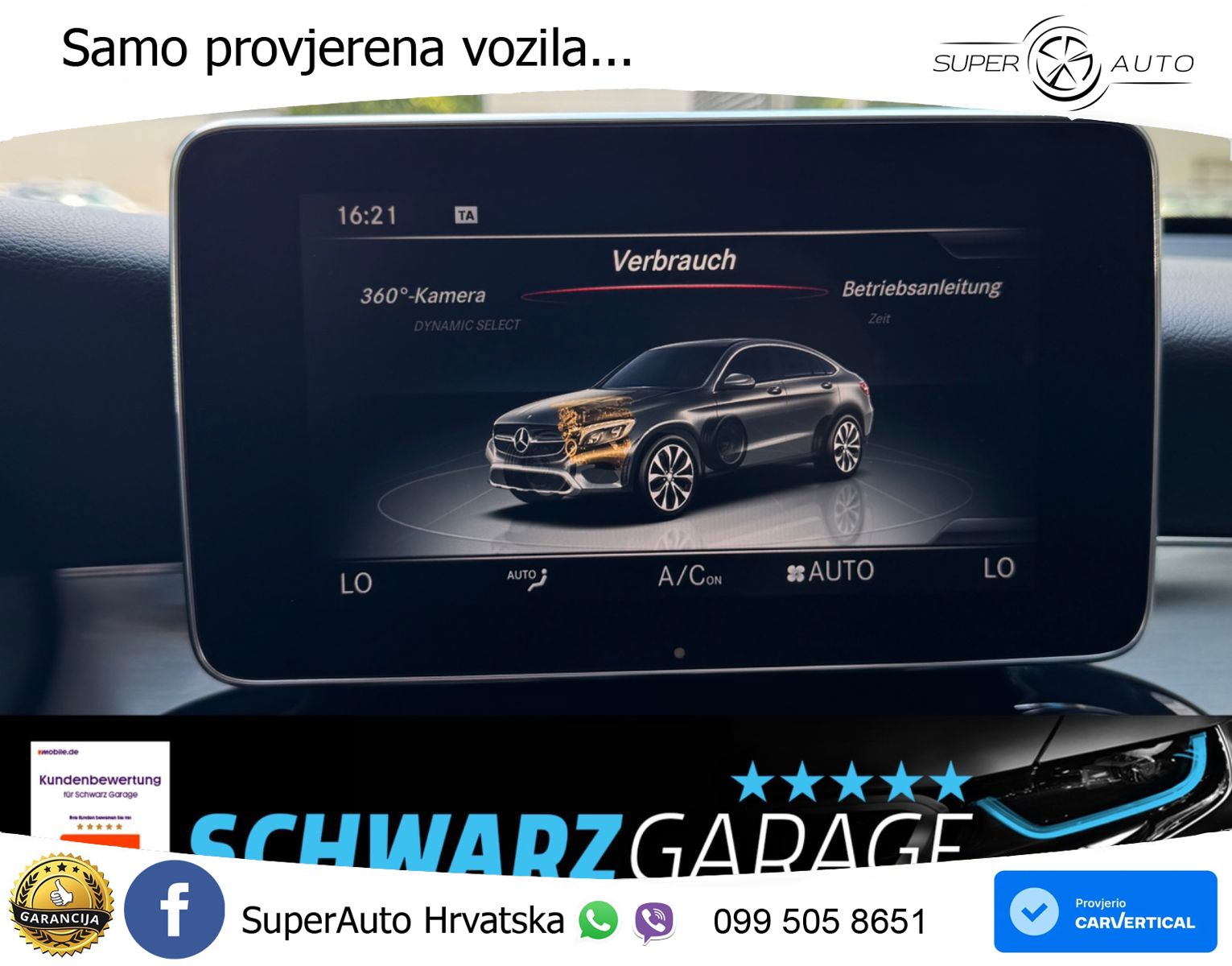 Mercedes GLC Coupe 300 (245 KS) 4MATIC G-TRONIC AMG ZRAČNI+ACC+GR SJED+KAM+PANO