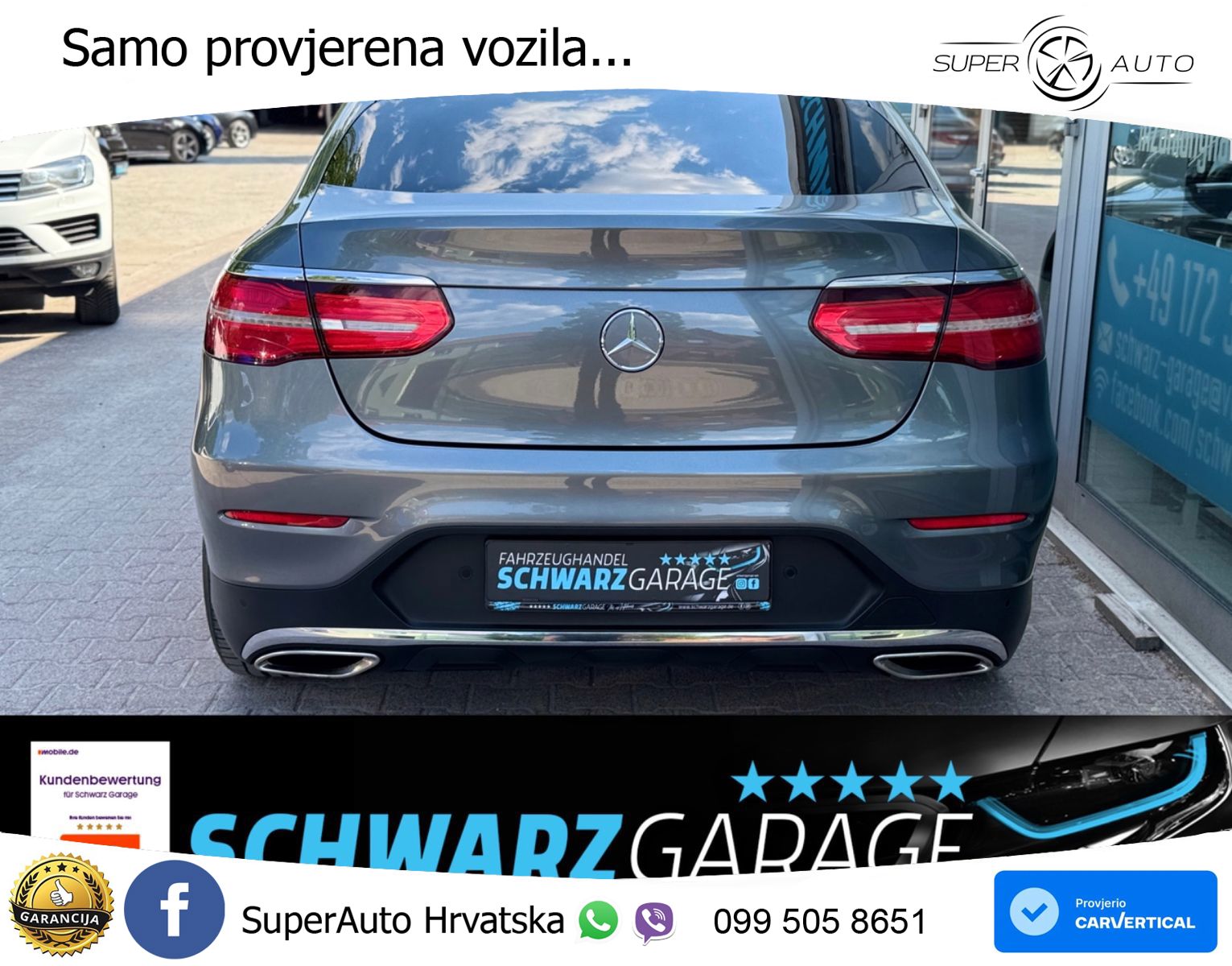 Mercedes GLC Coupe 300 (245 KS) 4MATIC G-TRONIC AMG ZRAČNI+ACC+GR SJED+KAM+PANO