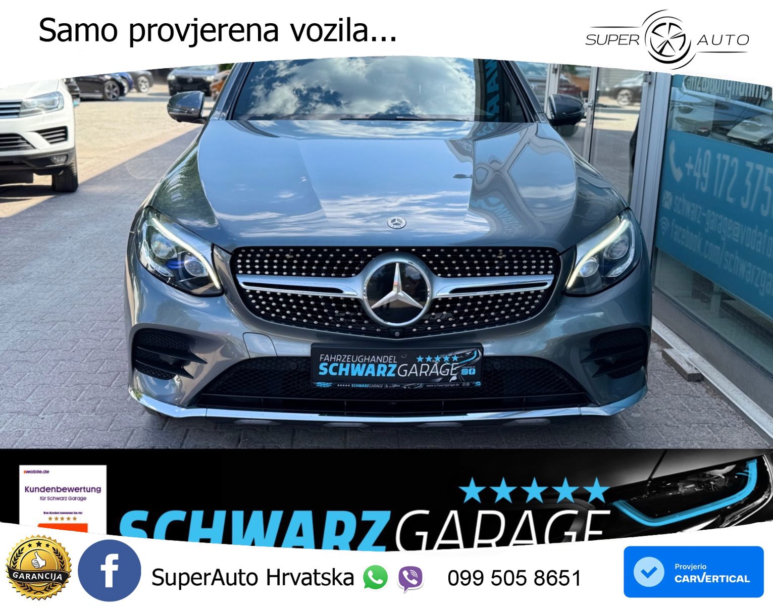 Mercedes GLC Coupe 300 (245 KS) 4MATIC G-TRONIC AMG ZRAČNI+ACC+GR SJED+KAM+PANO