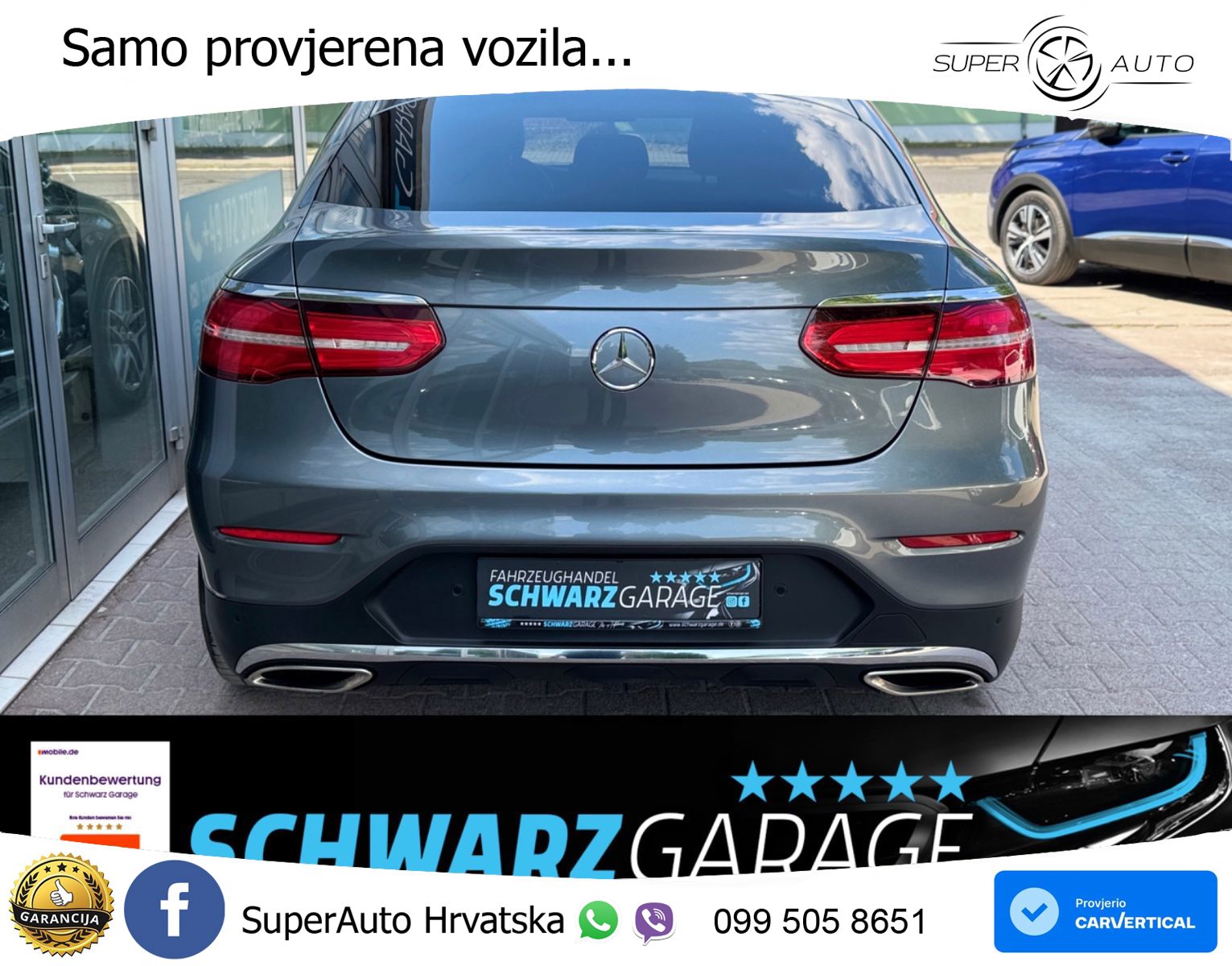 Mercedes GLC Coupe 300 (245 KS) 4MATIC G-TRONIC AMG ZRAČNI+ACC+GR SJED+KAM+PANO