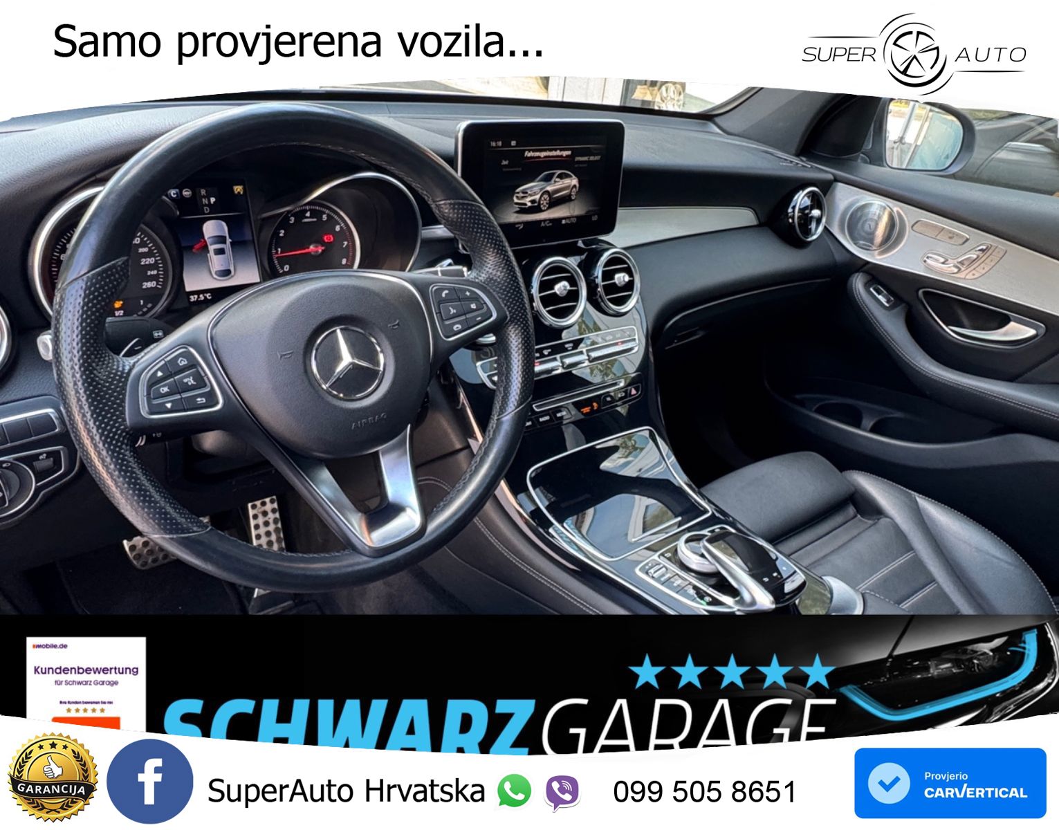 Mercedes GLC Coupe 300 (245 KS) 4MATIC G-TRONIC AMG ZRAČNI+ACC+GR SJED+KAM+PANO