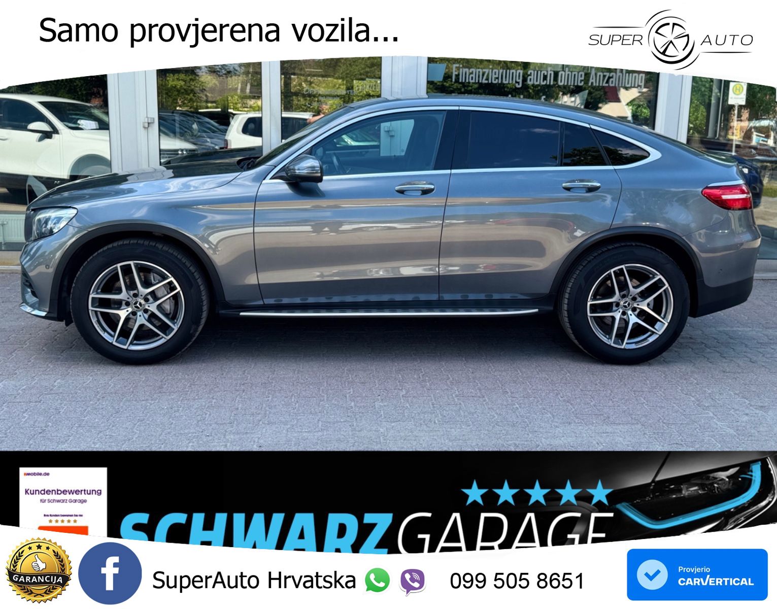 Mercedes GLC Coupe 300 (245 KS) 4MATIC G-TRONIC AMG ZRAČNI+ACC+GR SJED+KAM+PANO