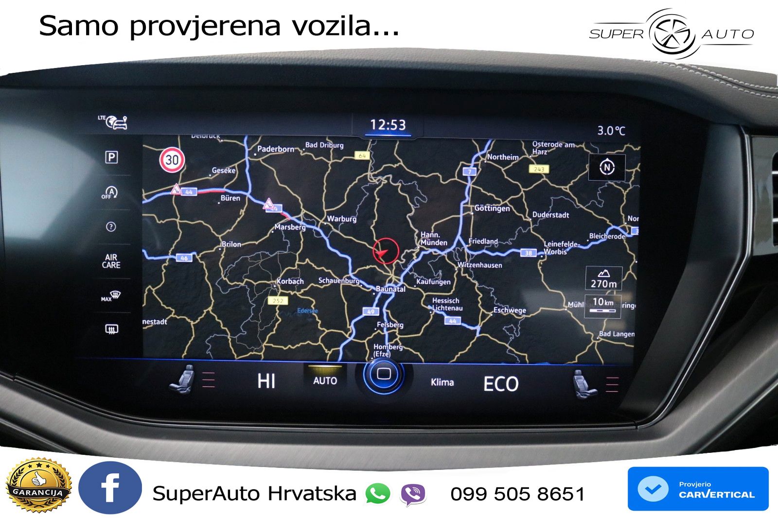 Volkswagen Touareg 3.0 V6 TDI (231 KS) 4MOTION Tiptronic R-Line ZRAČNI+ACC+4xGR SJED+KAM