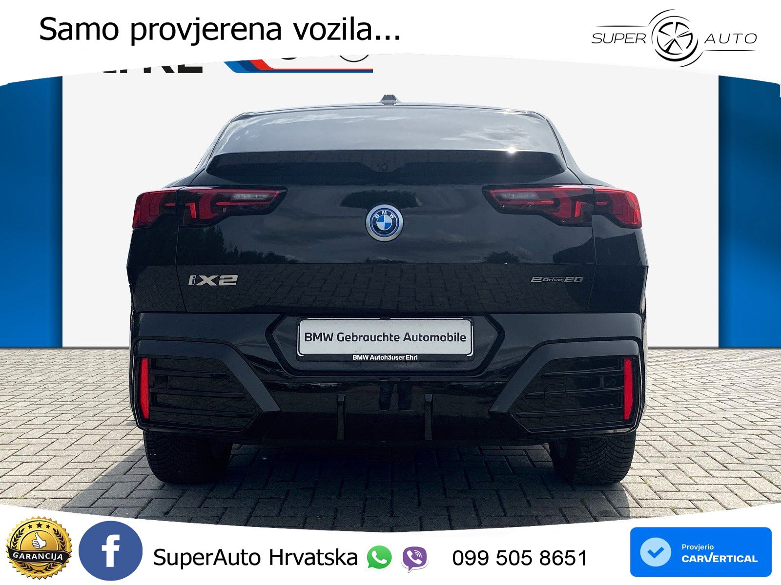 BMW iX2 66.5 kWh (204 KS) eDrive20