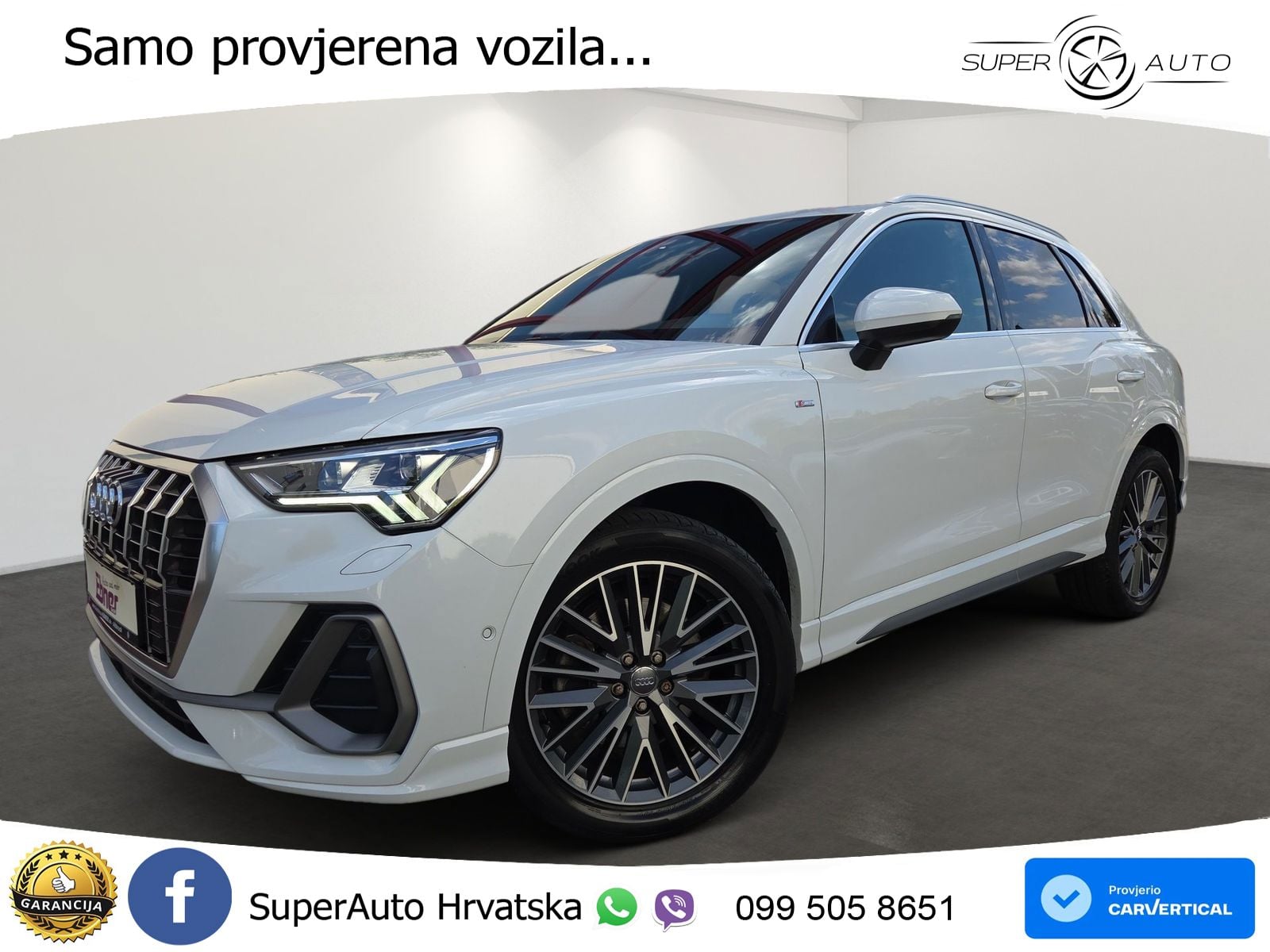 Audi Q3 40 TFSI (190 KS) quattro S tronic S line MATRIX+GR SJED+KAM