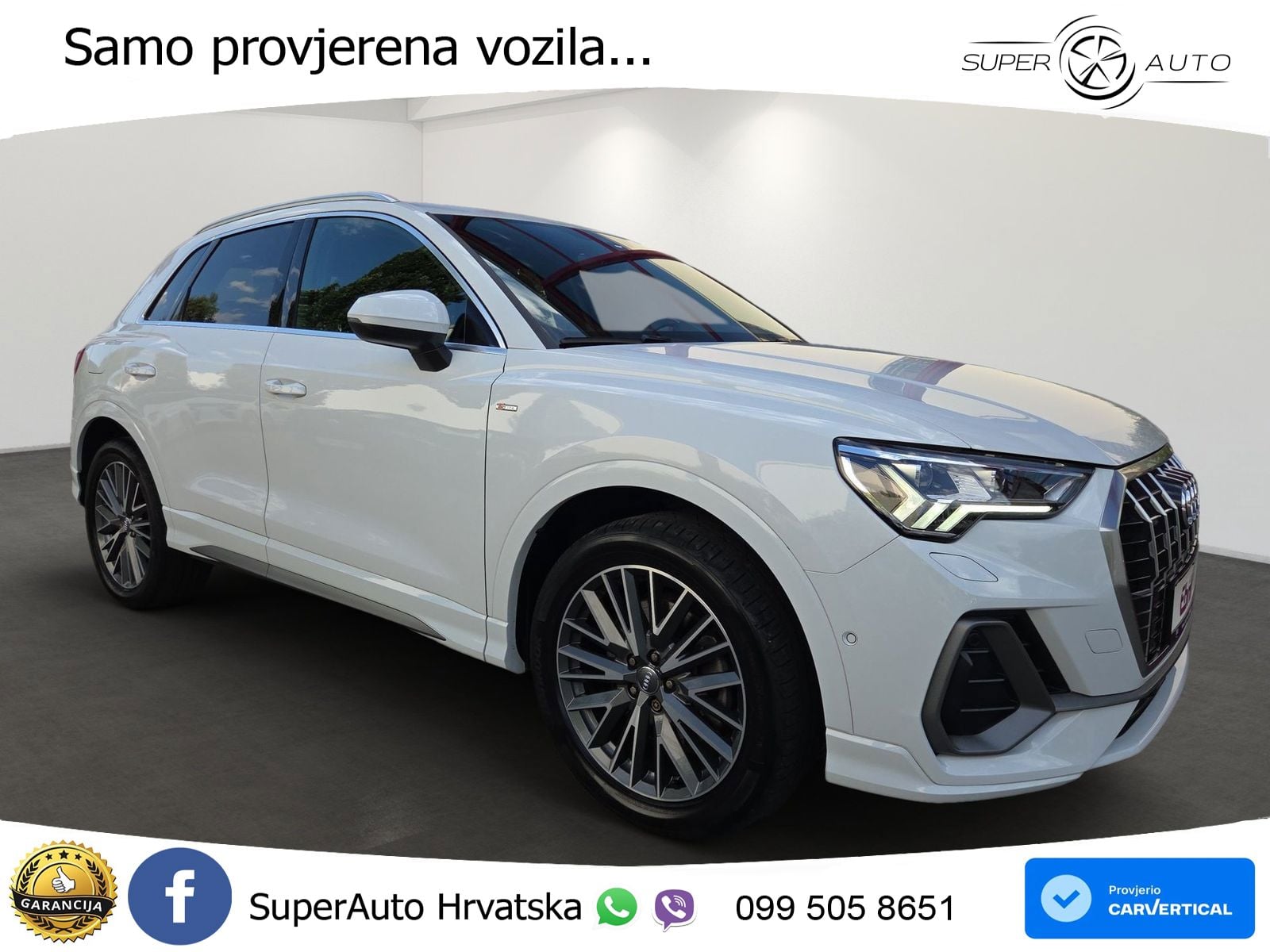 Audi Q3 40 TFSI (190 KS) quattro S tronic S line MATRIX+GR SJED+KAM
