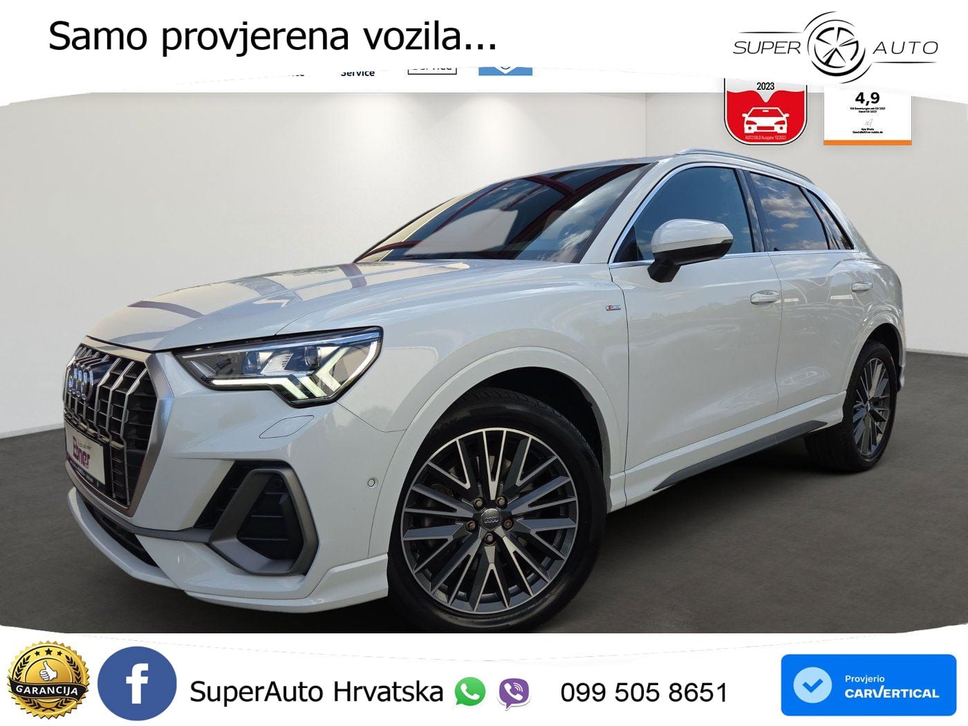 Audi Q3 40 TFSI (190 KS) quattro S tronic S line MATRIX+GR SJED+KAM