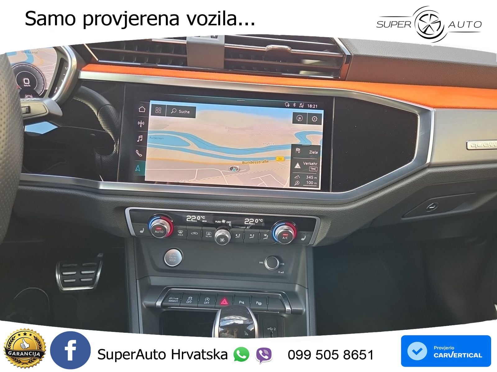 Audi Q3 40 TFSI (190 KS) quattro S tronic S line MATRIX+GR SJED+KAM