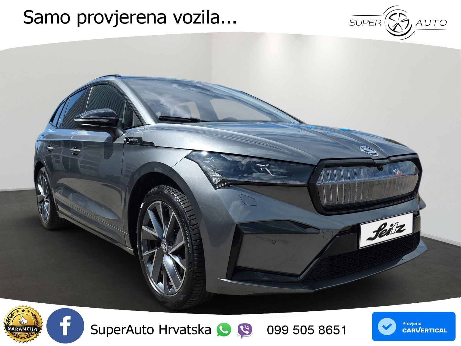 Škoda Enyaq iV 80x 82 kWh (265 KS) AWD SportLine LED+GR SJED+ACC