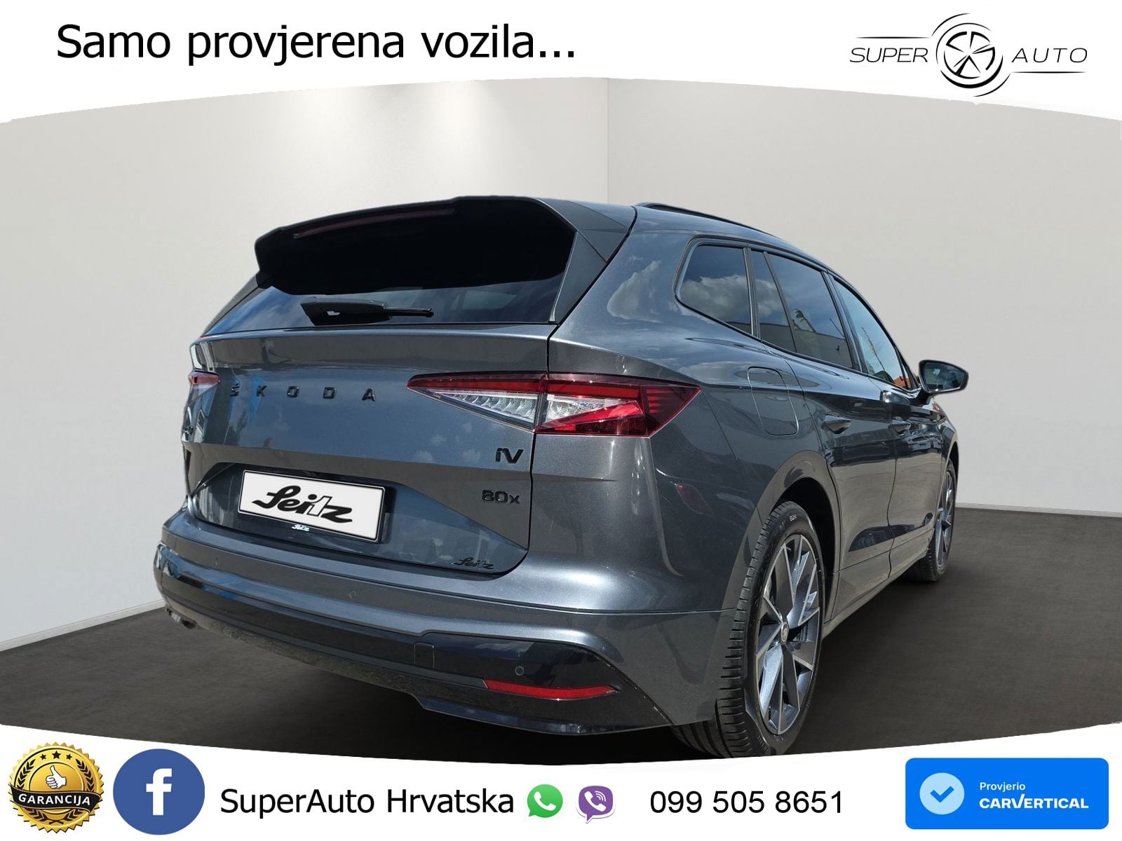 Škoda Enyaq iV 80x 82 kWh (265 KS) AWD SportLine LED+GR SJED+ACC