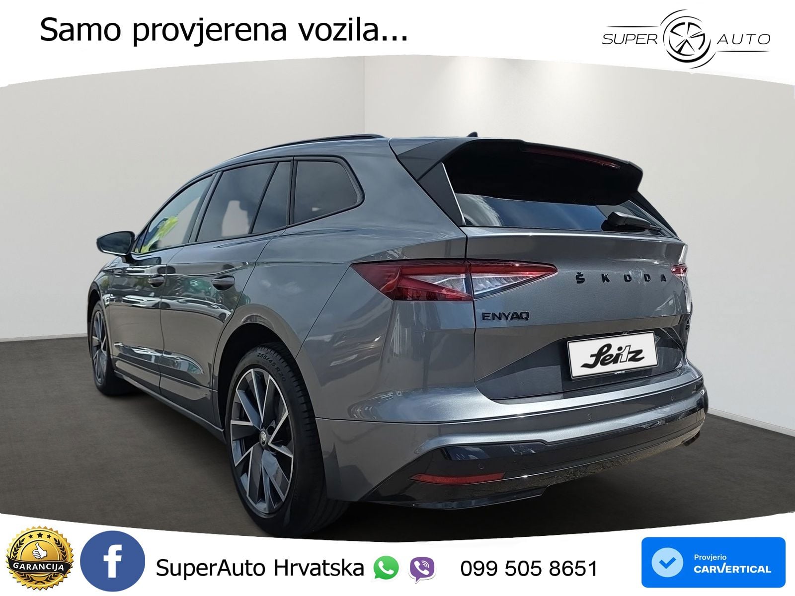 Škoda Enyaq iV 80x 82 kWh (265 KS) AWD SportLine LED+GR SJED+ACC