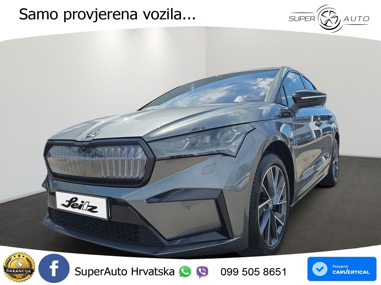 Škoda Enyaq iV 80x 82 kWh (265 KS) AWD SportLine LED+GR SJED+ACC