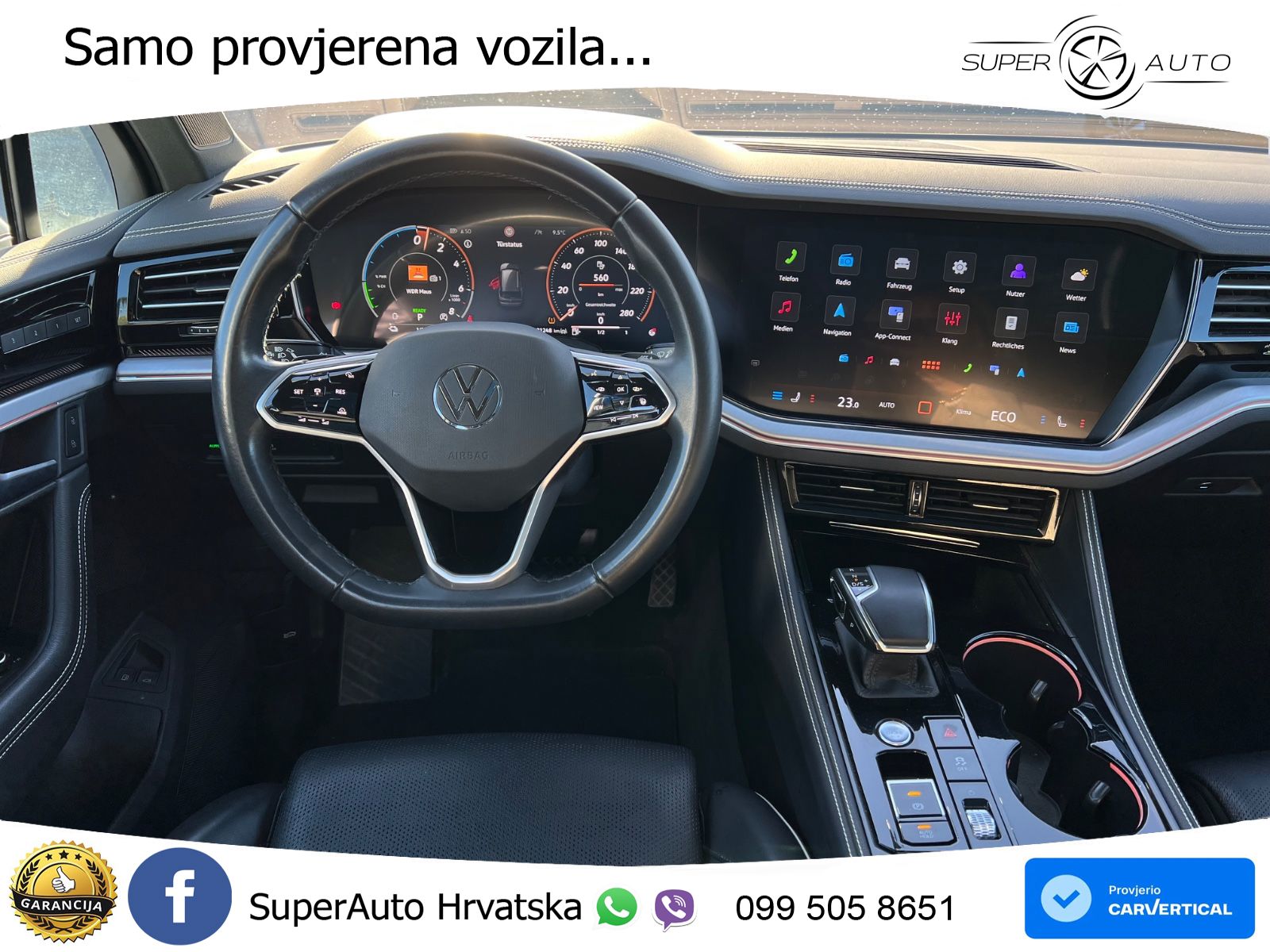 Volkswagen Touareg 3.0 V6 TFSI (381 KS) 4MOTION Tiptronic ZRAČNI+ACC+GR SJED+KAM+PANO